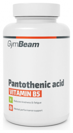 GymBeam Kyselina pantotenová (vitamín B5) 60 kaps.