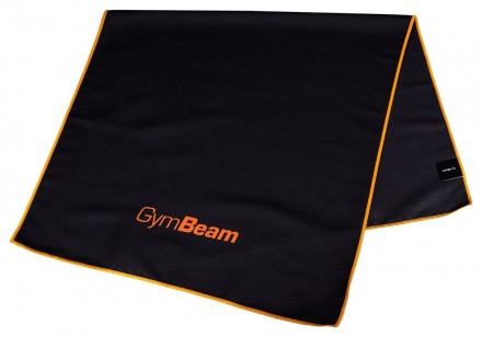 GymBeam Sportovní rychleschnoucí ručník Black/Orange 