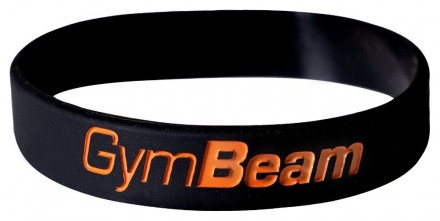 GymBeam Silikonový náramek GB Black Orange - Gymbeam 