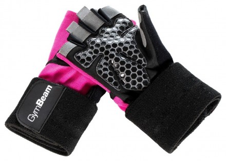 GymBeam Dámské fitness rukavice Guard pink 